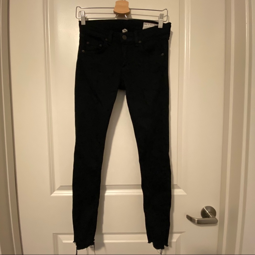 Rag & Bone Capri Black Skinny Jeans